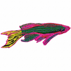 Fishes Embroidery Design 12 Fishes Embroidery Design 12
